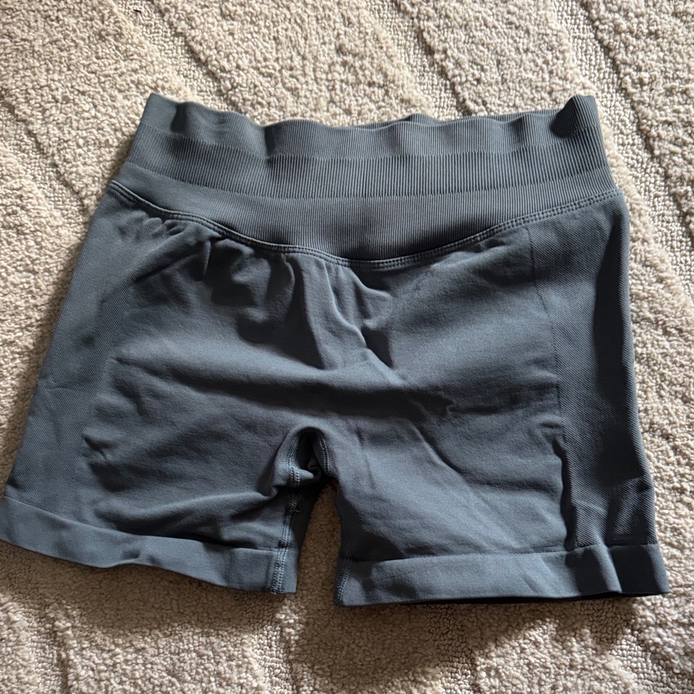 Charcoal Gray Women's Scrunch Butt Gym Shorts